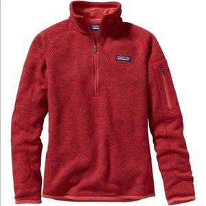 Patagonia Red Better Sweater 1/4 zip